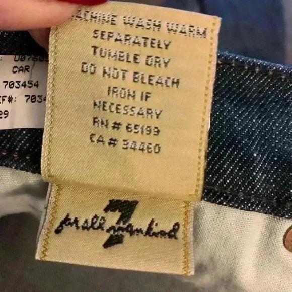 7 For All Mankind low rise Flare Jeans size 29 NWT - Picture 10 of 11